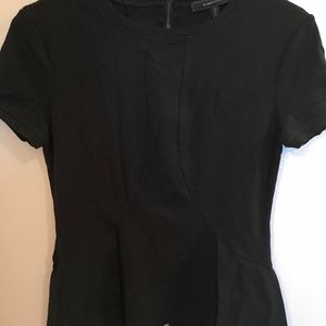 BCBG Black Peplum Top